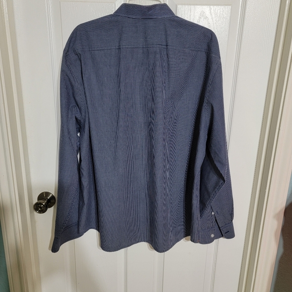 Dockers Blue & White Checkered Long Sleeve Button Up Shirt Men's Size XXL - Picture 2 of 9